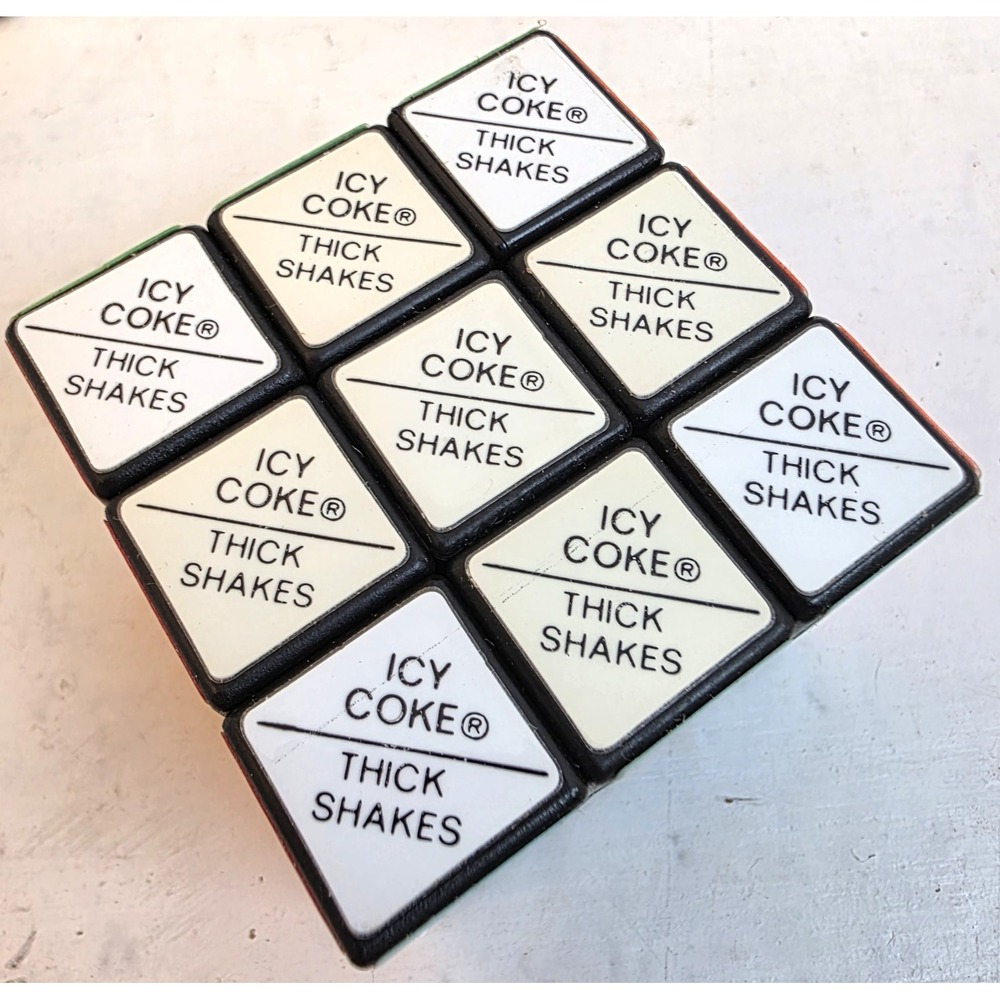 Vintage 1982 McDonald's Menu Puzzle Cube Toy w/ Original Box Mo' Money Retro - Picture 8 of 11